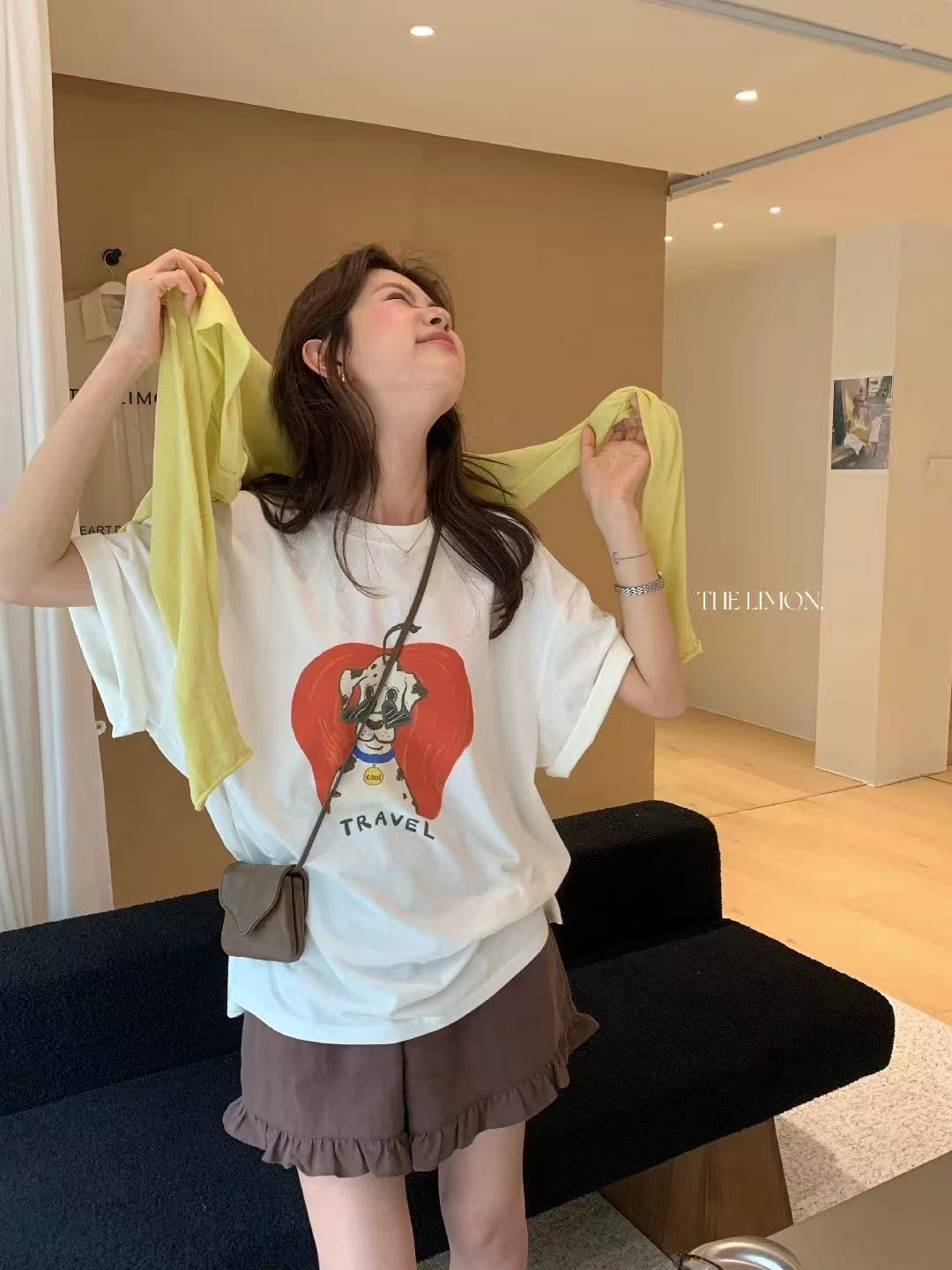 한 부서 새로운 수 있습니다. 달콤한 수 있습니다. 짭짤한 느긋한 바람 루즈핏 디자인 센스 다용도 맨위