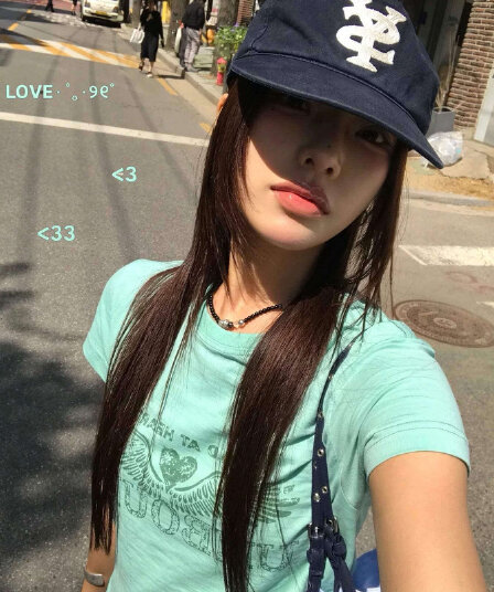 아메리칸 레트로 라운드 넥 긍정적 인 어깨 프린트 반팔 티셔츠