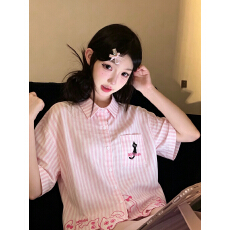 批发#刺绣+原版工艺【广州梭织布50棉50涤】polo宽松短袖