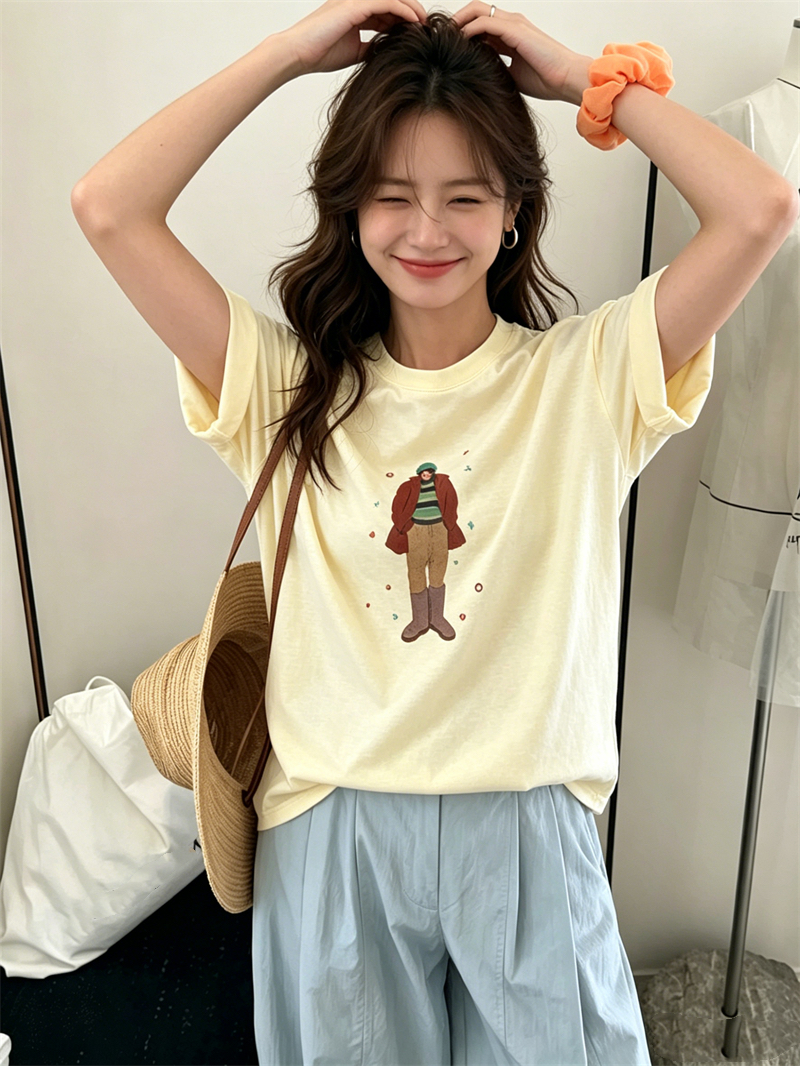 한 부서 새로운 수 있습니다. 달콤한 수 있습니다. 짭짤한 느긋한 바람 루즈핏 디자인 센스 다용도 맨위