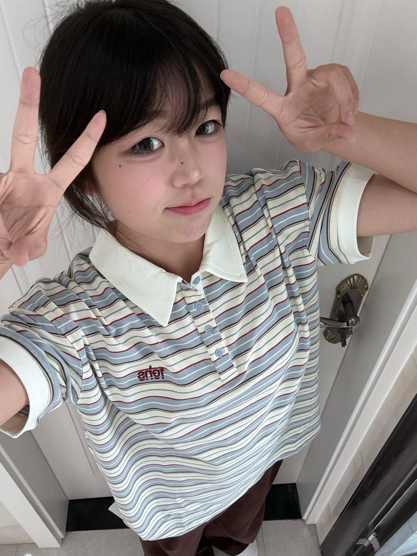 원본 패치워크 자수 네리 가게 천 19 지점 220 그램 순면 반팔 티셔츠
