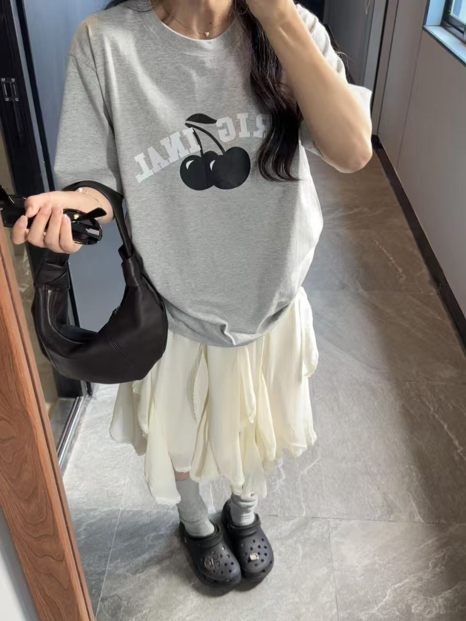 순면 여름 새로운 프린트 반팔 티셔츠