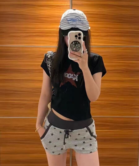 40 230 크 95 면 5 암모니아 Lun 이후 패키지 칼라 높음 폭탄 몸매 가꾸기 자주 규칙 성 어깨 티셔츠