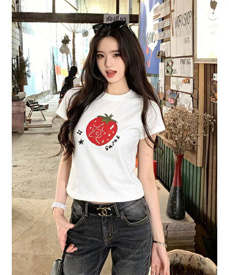 순면 40 220 그램 92 면 8 암모니아 Lun 긍정적 인 어깨 반팔 t