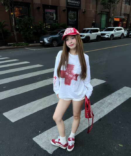 높은 품질 순면 200그램 21 빗질하다 정밀 프린트 가을 루즈핏 긴팔 티셔츠 여성