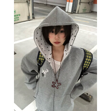 批发薄款 刺绣（<b class='q'>纯棉</b>华棉复合）卫衣女