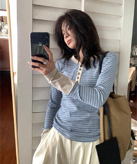 원본 솜씨 광저우 원단 원본 원단 긴팔 티셔츠