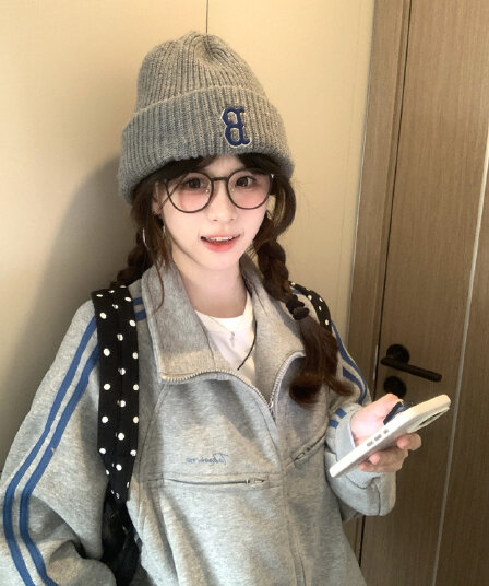 얇은 스타일 털이 있는 원본 솜씨 순수한 Mianhua 면 복합 후드티 여성
