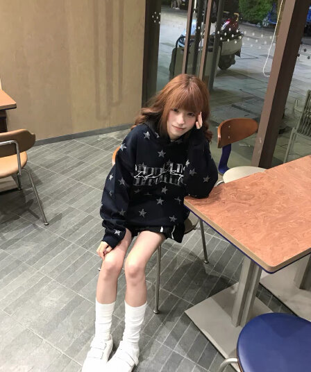 얇은 스타일 순수한 Mianhua 면 복합 자수 후드티