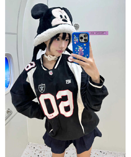 바람막이 원단 아메리칸 레트로 긴팔 티셔츠 여성 속도 건조한 저지 티셔츠 루즈핏 캐주얼 커플 맨위