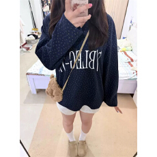 批发250克华夫格慵懒感V领碎花荷叶边球衣宽松休闲华夫格<b class='q'>空调</b><b class='q'>衫</b>上衣
