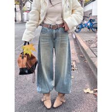 批发欧货新款时尚<b class='q'>百搭</b>牛仔<b class='q'>裤</b> 显瘦加绒保暖阔腿<b class='q'>裤</b> <b class='q'>时尚</b>弯刀女牛仔<b class='q'>裤</b>