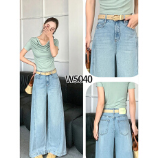 批发复古高腰阔腿<b class='q'>牛仔裤</b>女2026春季新款<b class='q'>韩版</b>宽松显瘦大筒喇裤