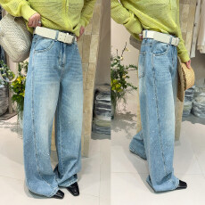 批发重工烫钻拖地阔腿<b class='q'>牛仔裤</b><b class='q'>女</b>欧洲站2026春装新款欧货<b class='q'>女</b>装直筒裤子潮