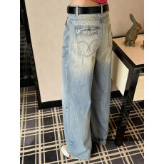 批发复古做旧阔腿<b class='q'>牛仔裤</b>女新款今年流行的爆款时尚休闲百搭高腰<b class='q'>直筒</b>裤