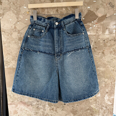 批发<b class='q'>欧洲站</b>2026春季<b class='q'>新款</b>高腰拼接感休闲通勤风百搭短款牛仔裤潮267131