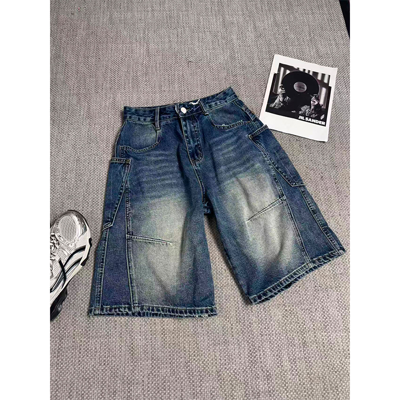 2026 여름 새로운 핏 스타일 슈퍼 잘 생긴 레트로 마 오래된 봄 여름 하이웨이스트 핀치 Pleat 루즈핏 슬림해 보이는 데님 바지