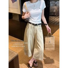 批发美式复古气球裤女夏七分裤显瘦休闲裤梨型小个子友好裤