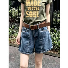 批发复古高腰阔腿牛仔短裤女夏季新款百搭潮流个性辣妹宽松<b class='q'>休闲</b><b class='q'>热裤</b>子