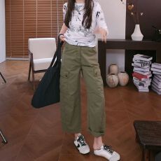 批发夏季宽松休闲工装裤2026年chic街头嘻哈<b class='q'>帅气</b>简约百搭高街潮流