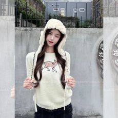 批发官图特价绵<b class='q'>羊绒</b>毛衣女装秋冬新款宽松卡通提花圆领保暖针织衫上衣