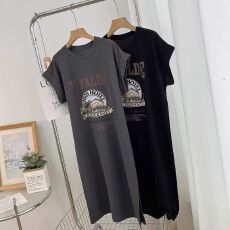 批发仿棉牛奶丝# 设计感懒人裙<b class='q'>韩版</b>个性宽松中长款宽松显瘦裙子飞飞袖