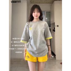 批发韩系少女休闲<b class='q'>运动服</b>套装女夏季学院风宽松减龄<b class='q'>短袖</b>短裤跑步两件套