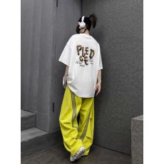 批发潮牌酷酷女孩穿搭时尚套装<b class='q'>夏</b>季2025新款炸街短袖T恤长裤两件套