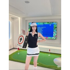 批发活力高尔夫网球无袖上衣半裙休闲运动套装<b class='q'>夏</b>