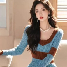 批发小香风超好看气质漂亮仙女针织连衣裙秋季<b class='q'>新款</b>配大衣加厚<b class='q'>毛衣</b>裙子