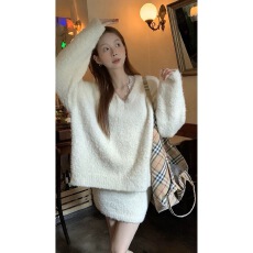 批发针织套装女秋冬新款搭配一整套<b class='q'>时尚</b>气质名媛高端两件套