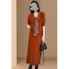 批发松弛慵懒风<b class='q'>休闲</b><b class='q'>套装</b><b class='q'>女装</b>2025冬季新款针织衫半身裙两件套潮