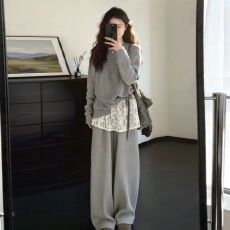 批发2026新款巨好看的针织毛衣超火冬装穿搭一整套装女装冬