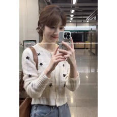 批发芝士~韩系软糯短款提花针织<b class='q'>开衫</b><b class='q'>女</b>秋小众温柔甜美内搭<b class='q'>毛衣</b>外套