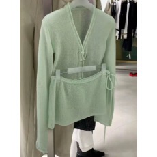 批发温柔风薄荷绿针织两件套女<b class='q'>春</b>季新款小众设计修身显瘦半身裙2026年