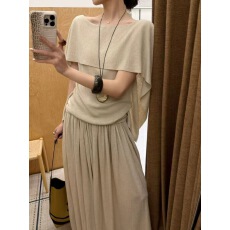 批发极简老钱风气质针织衫女2026年新款<b class='q'>高级</b>百搭小众短袖上衣