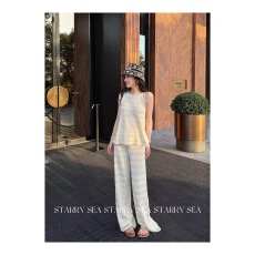 批发米白色修身翻领短袖T恤女2026夏季新款韩系甜辣风高级感针织上衣