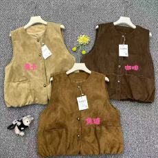 批发2026春季新款复古气质鹿皮绒薄款高级感马夹<b class='q'>背心</b>外套