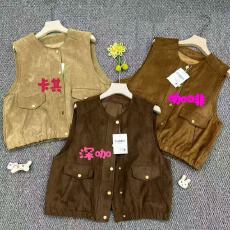 批发2026春季新款复古气质鹿皮绒薄款高级感马夹<b class='q'>背心</b>外套