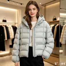 批发2026冬季韩版排骨泡芙连帽宽松时尚百搭显瘦面包服羽绒棉服新款
