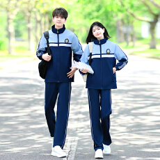 批发大量 情侣装秋<b class='q'>冬</b>装冲锋衣外套学生班服校服运动会三件套套装