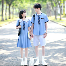 批发<b class='q'>实拍</b>出货中 2026新款情侣装短袖初高中生<b class='q'>运动</b>会学生班服定制套装