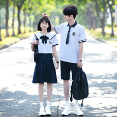 批发<b class='q'>实拍</b>出货中 2026新款情侣装短袖初高中生<b class='q'>运动</b>会学生班服定制套装