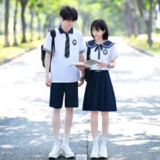 批发<b class='q'>实拍</b>出货中 2026新款情侣装短袖初高中生<b class='q'>运动</b>会学生班服定制套装