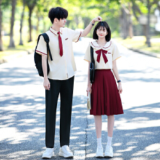 批发<b class='q'>实拍</b>出货中 2026新款情侣装短袖初高中生<b class='q'>运动</b>会学生班服定制套装