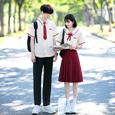 批发已出货 2026新款情侣装短袖初高中生运动会<b class='q'>学生</b><b class='q'>班</b><b class='q'>服</b>定制套装