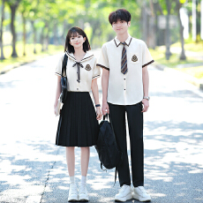 批发<b class='q'>实拍</b>出货中 2026新款情侣装短袖初高中生<b class='q'>运动</b>会学生班服定制套装