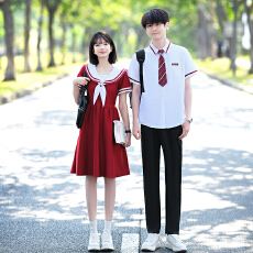 批发<b class='q'>实拍</b>出货中 2026新款情侣装短袖初高中生<b class='q'>运动</b>会学生班服定制套装