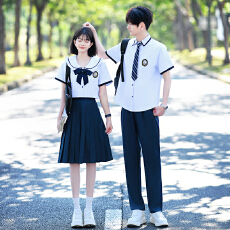 批发<b class='q'>实拍</b>已出货 2026新款情侣装短袖初高中生运动会学生班服定制套装