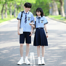 批发<b class='q'>实拍</b>出货中 2026新款情侣装短袖初高中生运动会学生班服定制套装